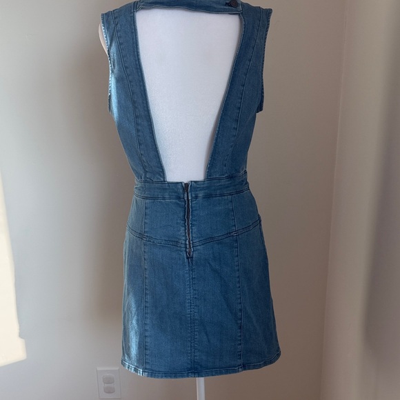 Idyllwind Blue Denim Sleeveless Mini Dress - Picture 3 of 5